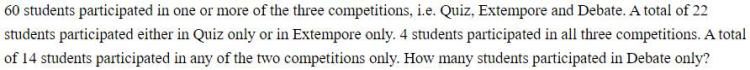 Figure for question 22