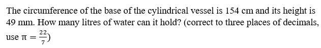 Figure for question 16