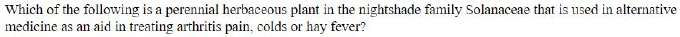 Figure for question 20